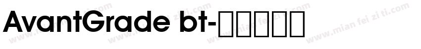 AvantGrade bt字体转换